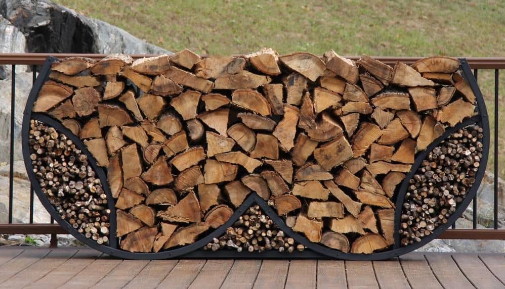 Best Log Rack Cover Round