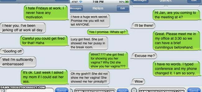 30 of the Funniest NSFW Autocorrect Texts (list)